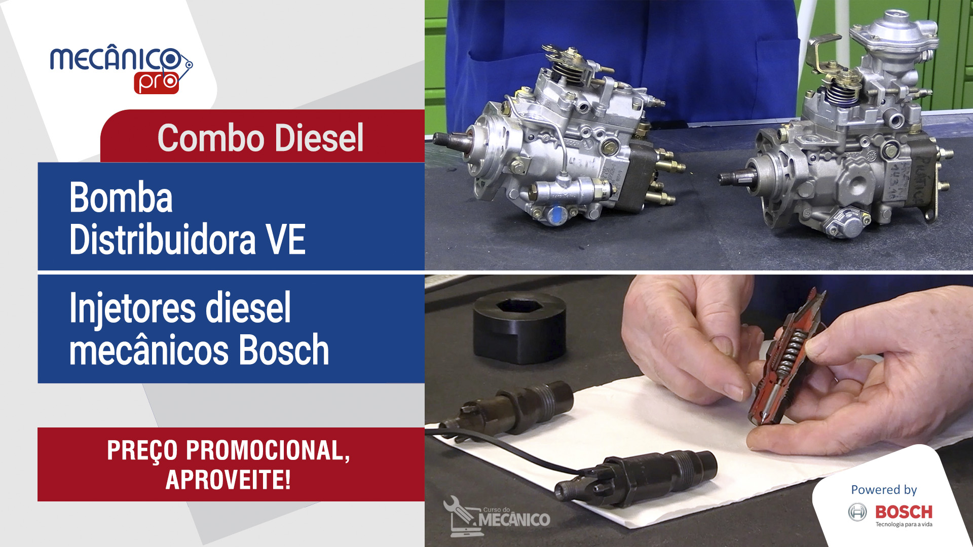COMBO: Injetores mecnicos e bomba VE