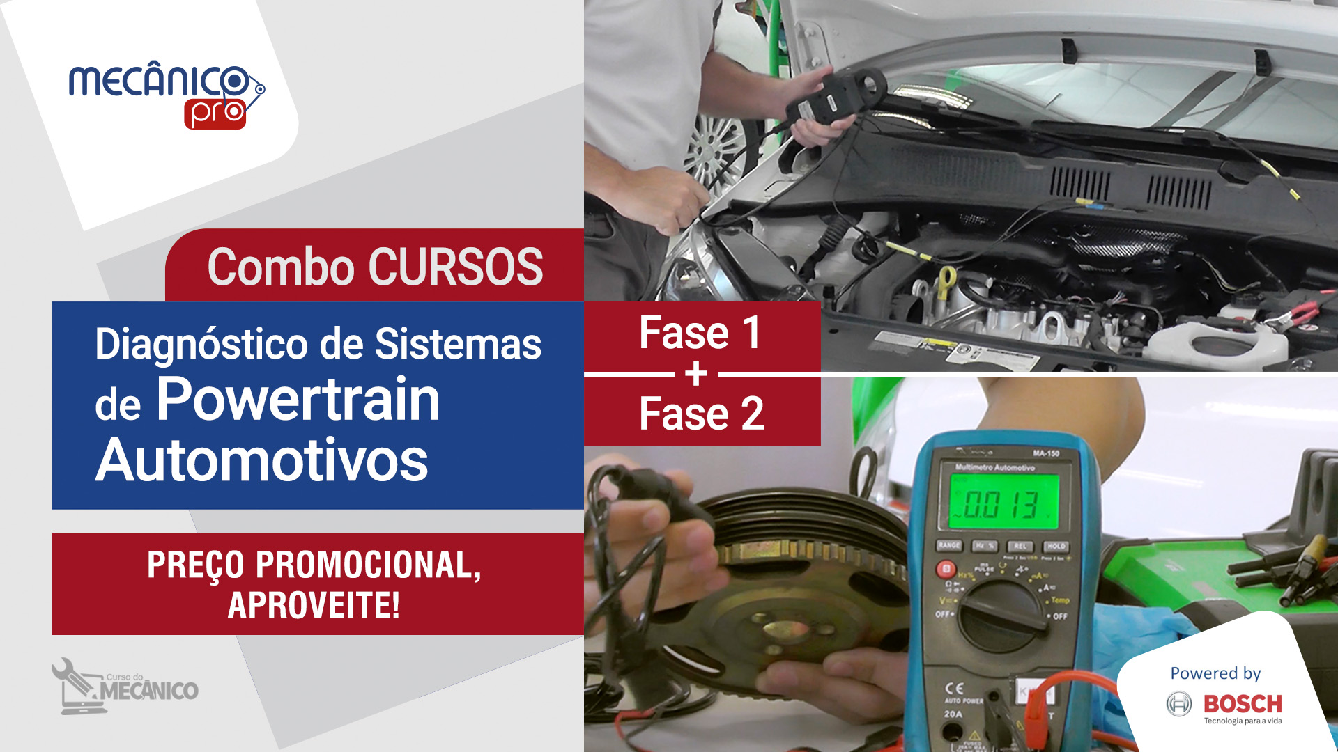 COMBO: Diagnstico de sistemas de Powertrain - Fase 1 e Fase 2