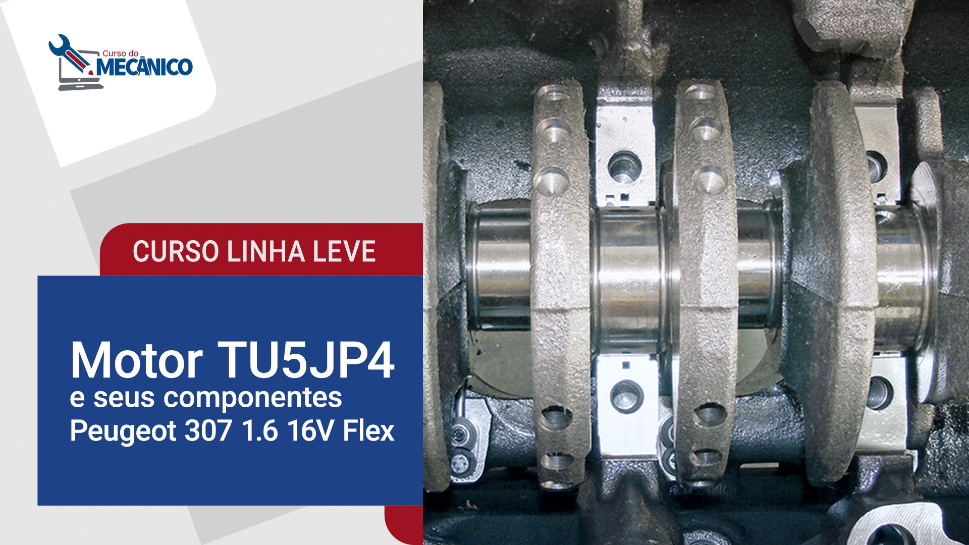 Motor TU5JP4 e seus componentes - Peugeot 307 1.6 16V Flex