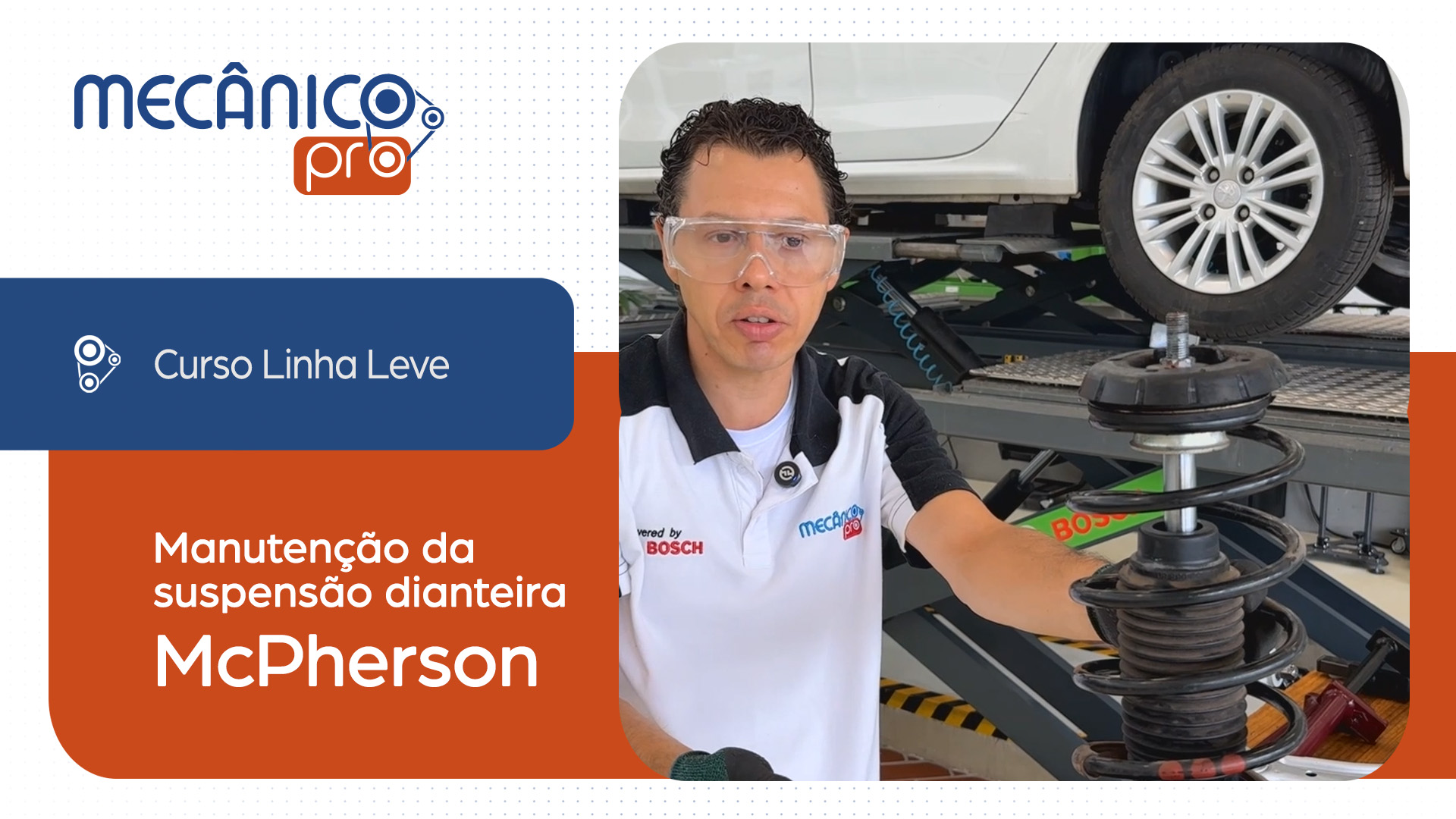 Manuten��o da suspens�o dianteira McPherson