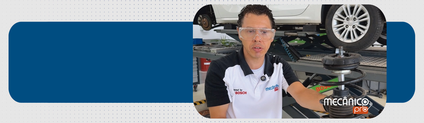 Manuten��o da suspens�o dianteira McPherson